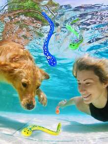 4pcs/Set Swimming Pool Diving Game Props, Summer Underwater Swimming Snake Catching Game Accessories, Fun Pool Party & Beach Birthday Gift - Multicolor - View 2