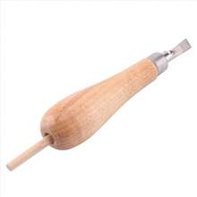 Block Cutting Rubber Stamp Carving Tools With 5 Blade Wood Handle Printmaking Carving Tools Set - Multicolor - View 1