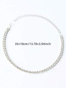 1件优雅水钻颈链，女士款 - 彩色 - 查看 3