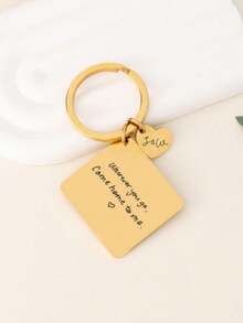 Llavero personalizado con foto, idea de regalo de aniversario o graduación, regalo conmemorativo grabado, llavero de pareja, regalo para el amor - Multicolor - Ver 8