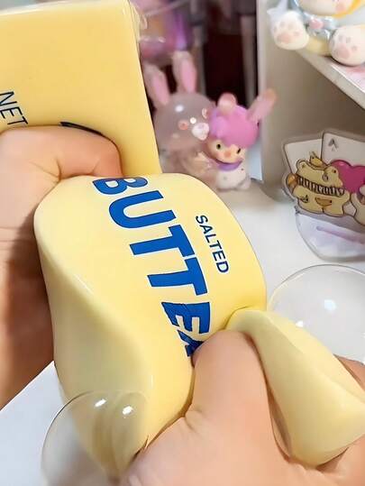 4oz Realistic Butter Squishy Toy – Soft Anti-Stress Fidget Stick For Teens & Adults, Slow-Rising Sensory Stress Relief Toy, Funny Gag Gift For Autism Or Prank