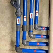 67pcs/Set Pipe Identification Stickers, Hot Water & Cold Water Differentiation, Detailed For Sink, Water Heater - 56 Small Radiation Stickers - View 7