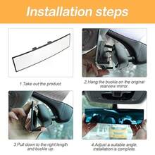 Rear Ew Mirror  Car 12.1 Inc Inter Cl-On Panoic Convex Rearew Mirrors D Anti Glare Wide Angle And Reduce Blind Spot Universal  SUV Trucks Veic W - white - 查看 5