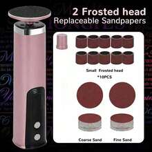 Electric Callus Remover With Vacuum Function, Professional Pedicure Tool Set, Rechargeable Waterproof Foot File For Foot Care, Removes Dead Skin, Comes With Replaceable Sandpaper And 6 Speed Settings, LCD Display. - Rose Gold - View 1