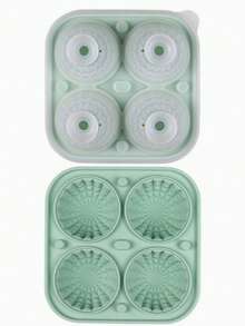 1 pieza Molde grande de silicona negra para cubitos de hielo en forma de esfera para whisky - Molde 3D para bolas de hielo con embudo, apto para bourbon, brandy, etc. - Regalo elegante de whisky para hombres, fiestas y bares - Puede contener cubitos de hielo - Multicolor - Ver 16