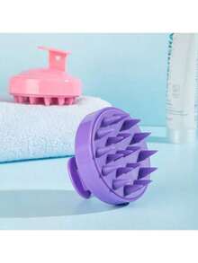 一体式硅胶洗发刷，带头皮按摩功能 - 无需电池，轻柔梳理头发并按摩头皮，防滑手柄，粉色/蓝绿色可选，适用于所有发质（直发/波浪卷/卷发/蓬松卷发），沐浴时护理头发 - 适合居家或沙龙使用，符合人体工程学设计，经久耐用，是日常护发的必备之选 - A - 查看 7