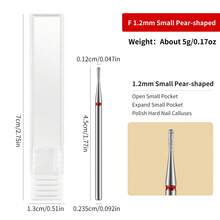 1pc Diamond Nail Drill Bit, Russian Manicure Sanding Head, Cuticle Removal Nail File, Nail Polishing Tool, Nail & Foot Care Accessory - Silver - View 9