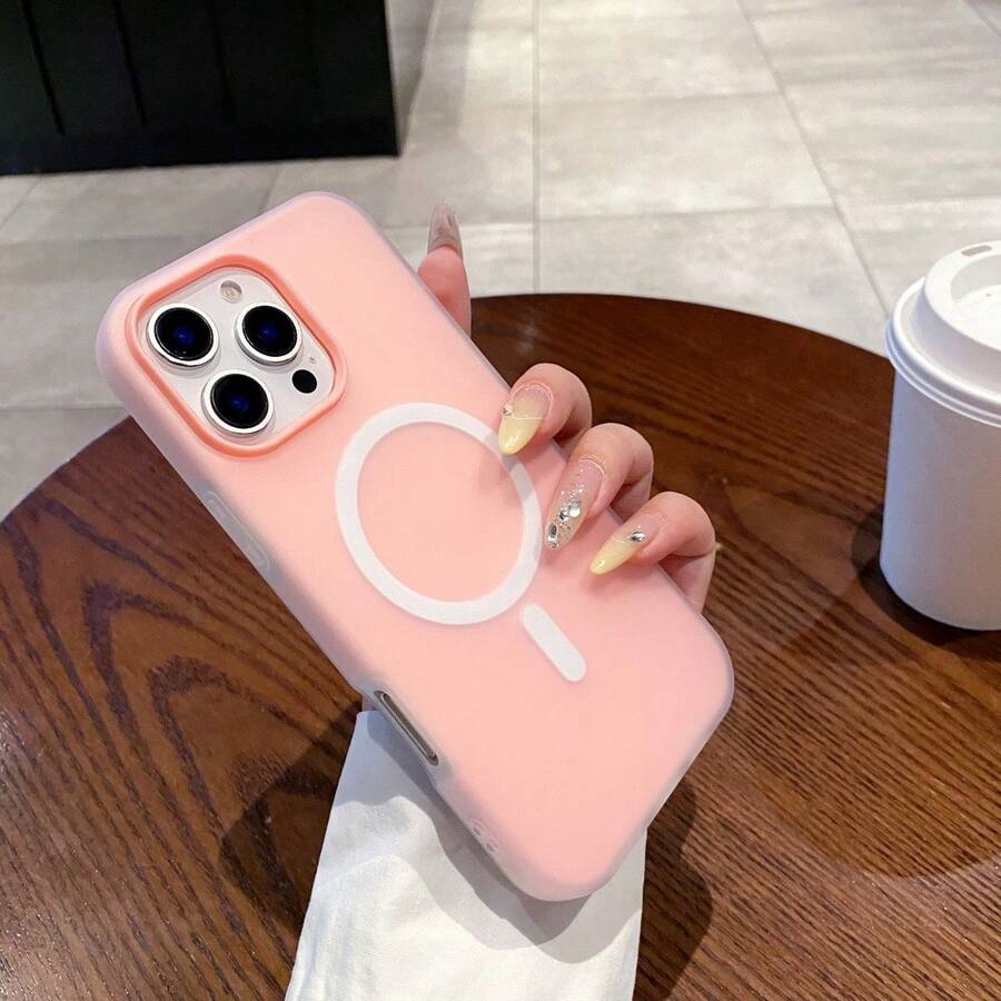 Liquid Silicone Phone Case In Solid Yellow - Anti-Yellowing & Soft Protective, Compatible With [Device], Waterproof, Shockproof, Anti-Fall, Anti-Scratch - Style 8 (1 Piece) - View 1