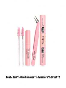 Asiteo 640pcs D-Curl 20D/40D/60D/80D Fluffy 9-16mm Mixed False Eyelashes Set, Includes Eyelash Glue, Makeup Remover, Tweezers And Eyelash Brush, Soft Cluster Lashes, Create Natural Butterfly Effect Voluminous Y2K Makeup, Easy DIY At Home, With Lash Cluster Set & False Eyelashes - Multicolor - View 13