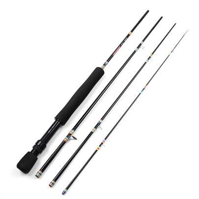 SEACHASER 1.98m/2.1m 4-Section Telescopic Fly Fishing Rod, 5/6#, UL Action, Lightweight & Portable For Small Fish