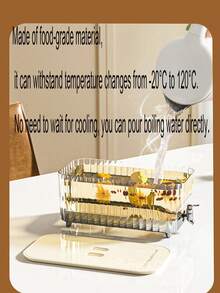 5.3L Large Capacity Beverage Dispenser With Faucet, Leak-Proof Plastic Drink Pitcher With Lid, Cold Drink Container, Easy To Dispense - Multicolor - View 4