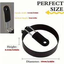 1个不锈钢煎蛋圈 - 煎蛋和煎饼模具 - 厨房工具、厨房用品、厨房配件、家用厨房用品 - 彩色 - 查看 5