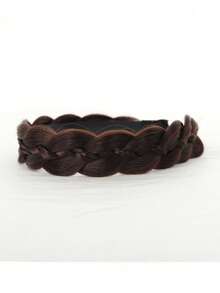 森系少女风奢华三明治艺术假发发箍，遮盖白发，鱼尾辫，百搭，带齿，防滑，高性价比 - 彩色 - 查看 14