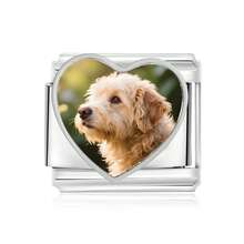 1pc Customized Italian Bracelet Bead, Without Bracelet, Personalized Colorful Photo Memory Pendant Link, DIY Gift Jewelry, Mother's Day Gift, Gift For Him, Gift For Her - Multicolor - View 11