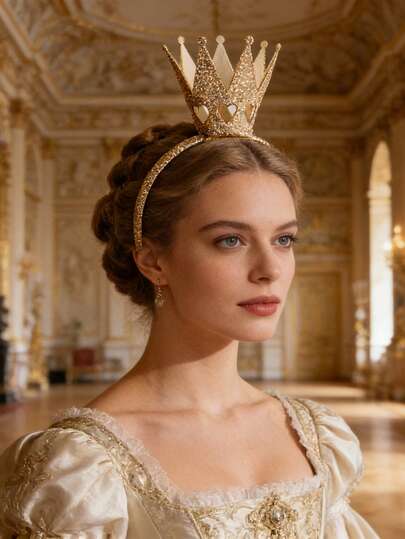 3PCS I'm The Queen - Glittering Queen Crown Hairpin. Suitable For Weddings, Birthday Parties, Bachelor Parties, Court Role-Playing, Music Festivals,Back-To-School Season As Accessories For Women And Girls' Outfits.