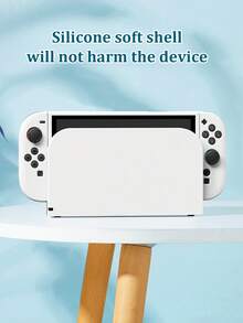 白色图案保护壳，1个装，兼容Switch2/Switch NS/Switch OLED/Switch Lite，兼容Switch游戏机配件，保护您的游戏设备，Switch玩家的最佳礼物 - 查看 6