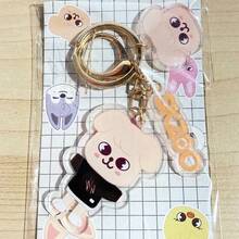 Anime Peripherals Cute New KPOP Double-Sided Printed Transparent Acrylic Keychain Pendant Accessory, Stray Z Fan Collection Gift, Christmas Birthday Gift For Friends - Multicolor - View 10
