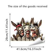 1 Adesivo de Parede Divertido com Animais para Janela, Vaso Sanitário, Decoração de Casa, Pintura, PVC, Adesivo de Parede Fofo - Vários estilos - Ver 5