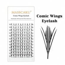 12Rows Comic Spire Eyelash Extension Natural Lightweight Manga False Eyelashes 8-15mm C/D Premade Fans Feather Anime Lashes For Makeup Tool - View 14