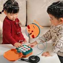 Juego de Ajedrez y Tres en Raya Portátil para Adultos y Niños, Juegos Electrónicos Multifuncionales, Rompecabezas Montessori, Juego de Mesa, Tablero de Ajedrez ZGDE - Verde - Ver 5