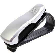 4 piezas Soporte para gafas de sol de visera de coche - Gancho para gafas con ranura para tarjeta/boleto, Almacenamiento universal para gafas, boleto de estacionamiento y documentos, Accesorio perfecto para el interior del automóvil - A - Ver 8