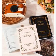 This Is A Classic European Embossed Photo Album. It Consists Of 50 Pages And Can Hold 100 Photos. It Is Perfect For Preserving Photos Of Weddings, Graduation Ceremonies, Travel Experiences, And Children's Growth. - Retro Photo Album - View 3