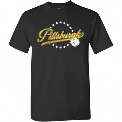 Team Vintage Style Men's T-Shirt For Baseball Fans