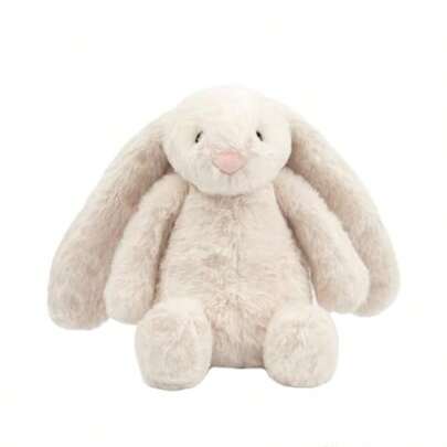 Interactive Squeaky Dog Chew Toy Ideal Dog Toys For Chewers Small Medium And Large Dogs And Fetch Lovers - Bunny Beige Large