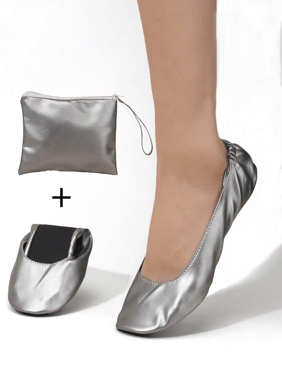 女式芭蕾平底鞋，轻盈赤足感，时尚休闲柔软舒适百搭经典芭蕾舞鞋，可折叠一脚蹬