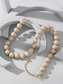 1 件女士时尚简约多巴胺糖果色串珠项链，适合日常佩戴，夏季 - 多色 - 查看 11