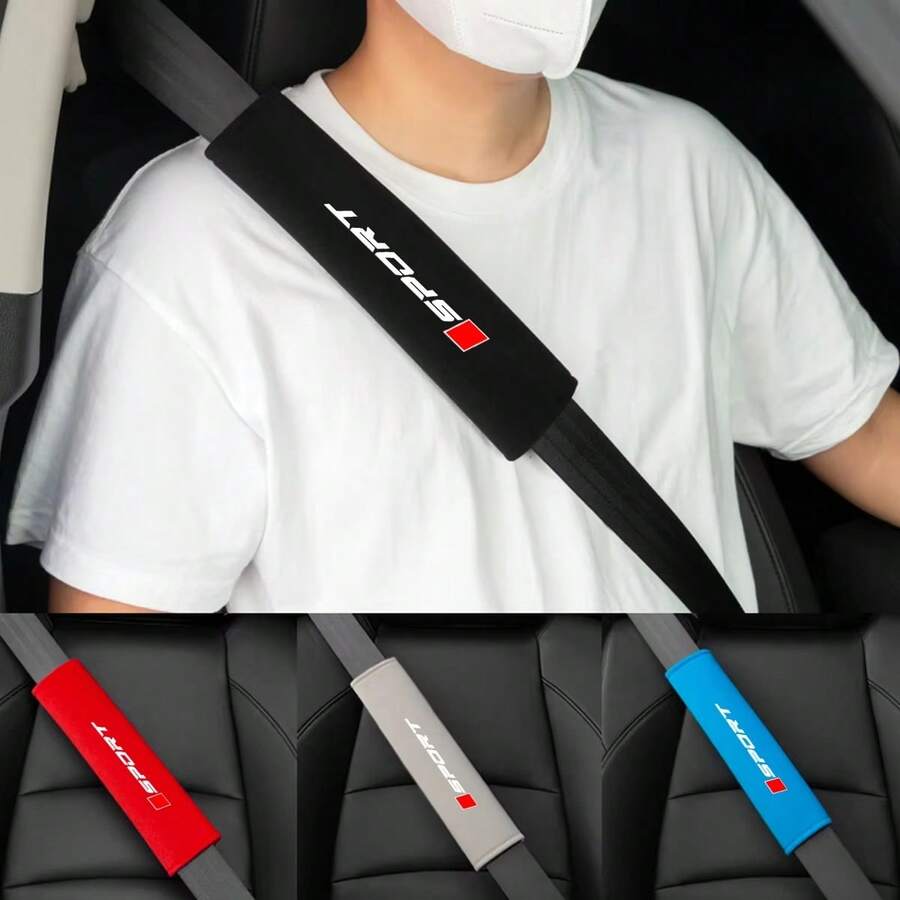 Soft Fluff Car Safety Seat Belts Shoulder Protection Cover - A - View 1
