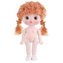 22厘米BJD娃娃，可爱8关节可动乙烯基人偶，DIY娃娃，精美娃娃，节日和生日送给女孩、家人和朋友的礼物 - 彩色 - 查看 10