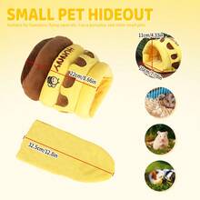 ITANDME Honeypot Small Animal Hideout Guinea Pig Hideout Honeypot Guinea Pig Bed, Honeypot Small Pet Beds For Guinea Pigs, Hamsters, Flower-Branch Mouse, Chinchillas And Other Small Pets - View 2