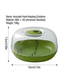 1pc Creative Fruit Pattern Transparent Food Storage Box, Plastic Fruit & Vegetable Fresh-Keeping Box, Leak-Proof Sealed Fruit & Vegetable Snack Box, Banana Avocado Lemon Orange Shaped Storage Box, Outdoor Portable Storage Box, Banana Dedicated Protective Box Anti-Crush, Reusable, Suitable For Fruits & Vegetables - View 15