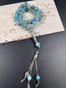 New Arrival Flower Bead Variety Styles Silver Tassel Glass Bracelet, Muslim Prayer Beads - Multicolor - View 4