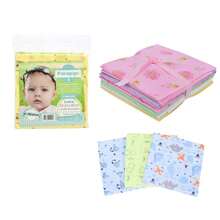 Kit com 3 Cueiro Manta Flanelado Estampado Bebê Minasrey - Azul - Visão 5