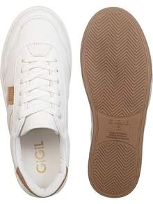 Women's Classic Casual Sneakers With Side Cutout Detail - Elegant Fashion Style - GiGiL - 白色 - 查看 4