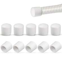 10PCS Door Stopper Rubber Tip Replacement 0.39 Inch Door Stop Caps Multifunction Rubber Door Stopper Bumpers Tips For Door Wall Floor Protection White - White - View 9