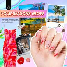 Beetles Gel Nail Polish Kit With U V Light - 80Pcs Color Enchantment 55 Colors Gel Polish Starter Kit - 32 colors Four Seasons Glow - 查看 7