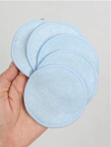 5/10/20片装可重复使用卸妆棉，温和亲肤，快速卸妆，适合所有肤质 - 淺藍色 - 查看 2