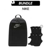 Nike Athletic Socks&Backpacks Dry Cushion Crew Training Anti-Slip Sweat Absorption Lightweight 6 Pairs SX4446-001&DD0562-010 - 黑與白 - 查看 1