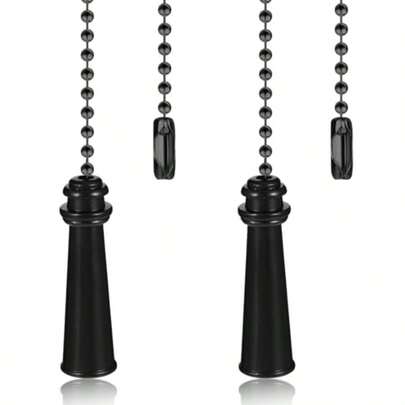 2 Pack Ceiling Fan Pull Chain Table Lamp Decoration Pendant ExtensionMetal Decorative Extension Tether Pull Cable Suitable For Lamp And Fan Tether Bronzed