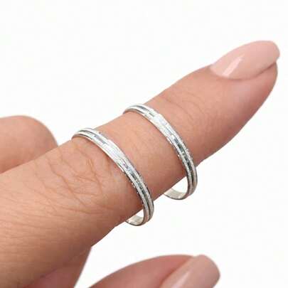 Aliança namoro Prata 950 cada 2mm largura anatomica entrega rápida fábrica