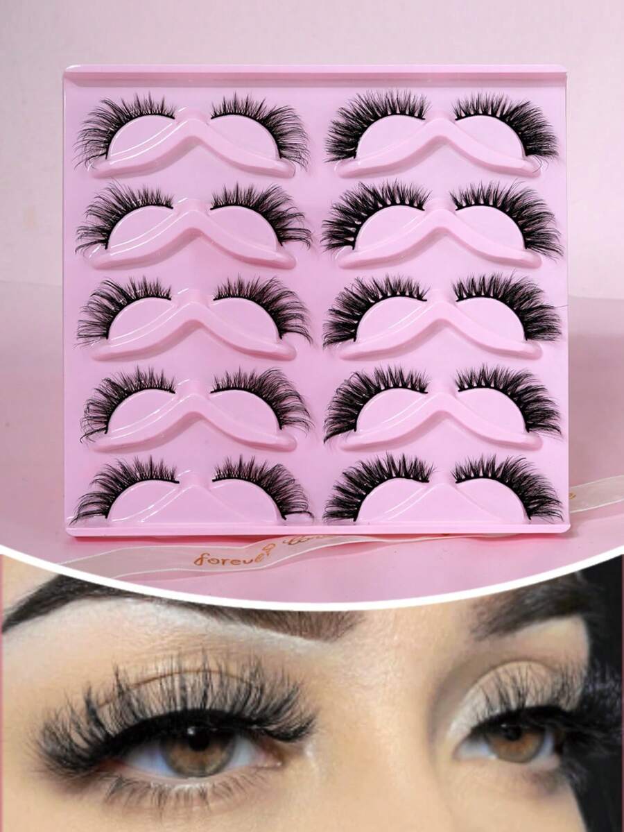 10 Pairs Natural Look Soft & Comfortable Eyelash Extensions - View 1