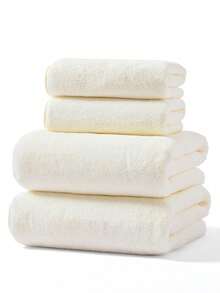 1 szt. Cienki ręcznik kąpielowy, 100% bawełna, biały, minimalistyczny prostokątny, 70*140 cm, dla dorosłych, mężczyzn i kobiet, do pływania, kąpieli, owijania lub ręcznik do rąk, 34*74 cm, szybkoschnący, chłonny, miękki, nie blaknie, odpowiedni do łazienki, hotelu, siłowni, podróży, na prezent świąteczny, na zewnątrz, do salonu, salonu fryzjerskiego - Biały - Zobacz 3