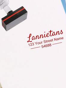 1Pc Custom Rectangle Text Stamp, Personalized Text Stamp, Customized Text Stamp, Picture Stamps Personalized, Diy Customized Stamp, Personalized Wedding Seal - Multicolor - View 12