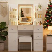 Vanities & Vanity Benches - White - View 5