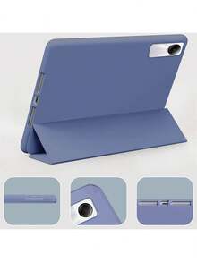 Smart Flip Cover Case For 11-Inch Pad SE (2023), 12.1-Inch Pro (2024), 11-Inch 2 (2025), Auto Wake/Sleep, Solid Color TPU Material, Protective - Purple - View 5