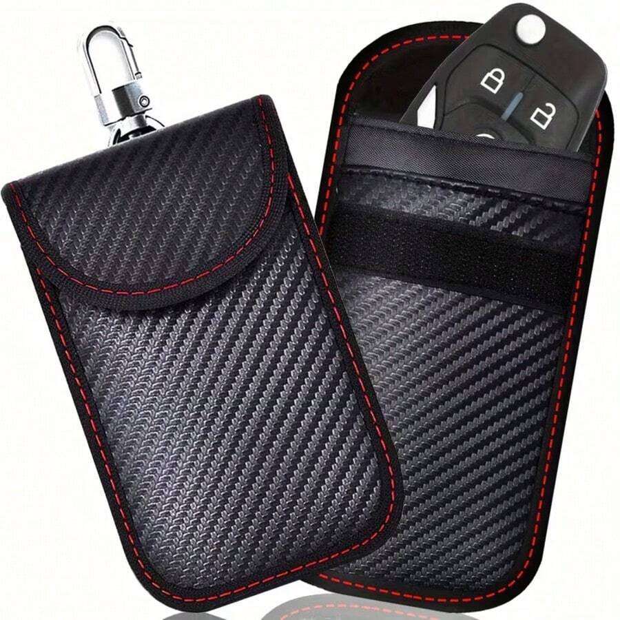 New Car Key Signal Blocking Bag, Car Key Anti-Theft Protective Case, RFID Proof Key Card Holder