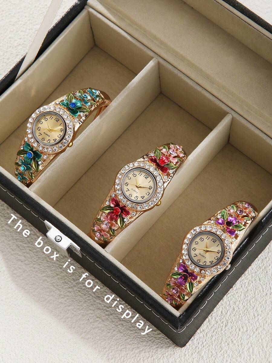 Bộ 3 món vòng tay và đồng hồ đa năng dành cho nữ, món quà hoàn hảo cho Ngày của Mẹ, sinh nhật, kỷ niệm. - Nhiều màu - Xem 1